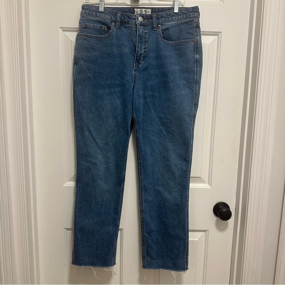 Free People We The Free Jeans Curvy High Rise Vintage Straight Size 31